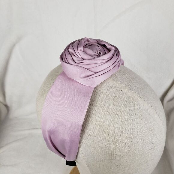 Lavender Rosette Headband - Picture 3 of 4